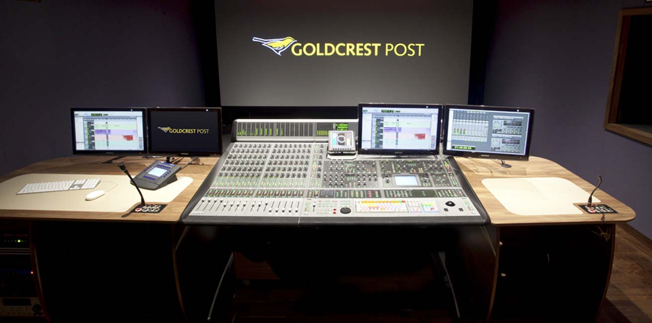 Goldcrest Post audio desk